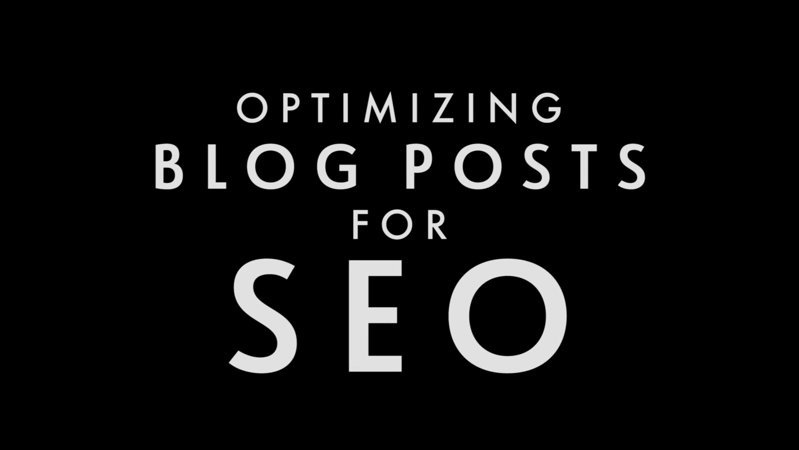 0001 | Blogging & SEO