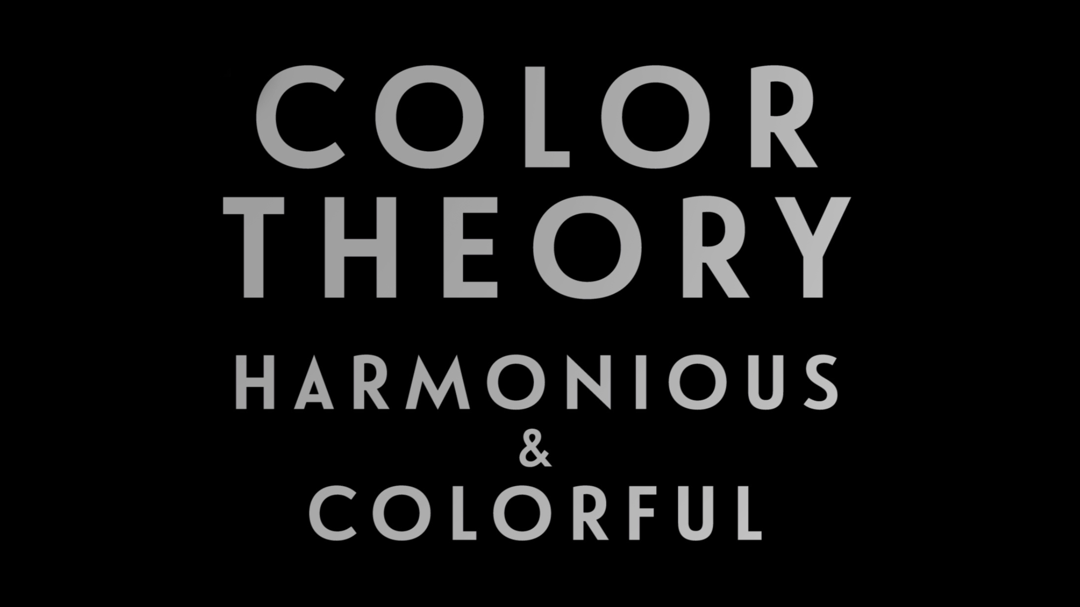 0059 | Color Theory: Harmonious & Colorful