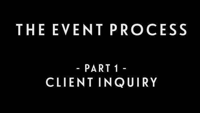 0015 | The Event Process: Part 1 - Cl...