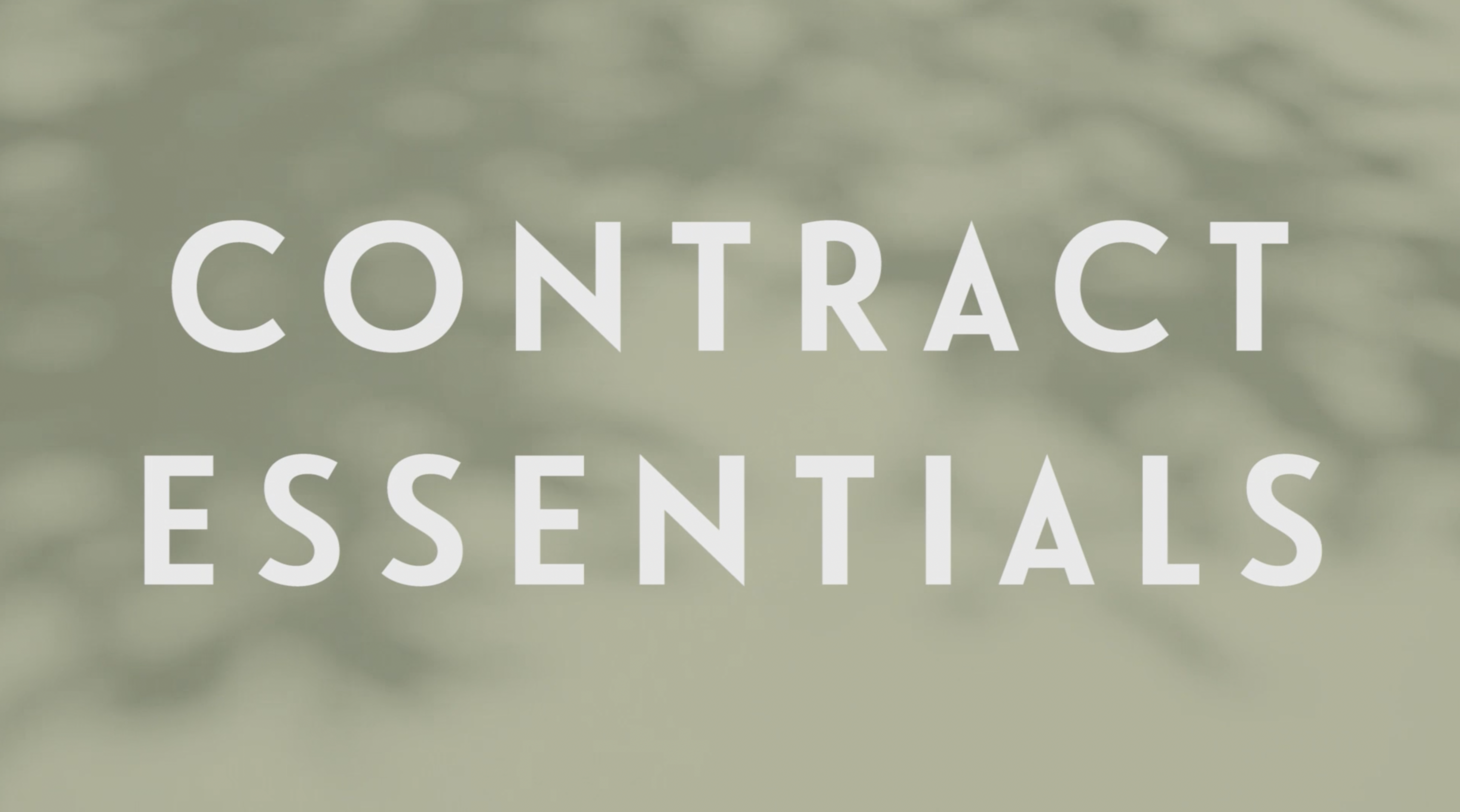 0102 | Contract Essentials