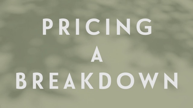 0118 | Pricing A Breakdown