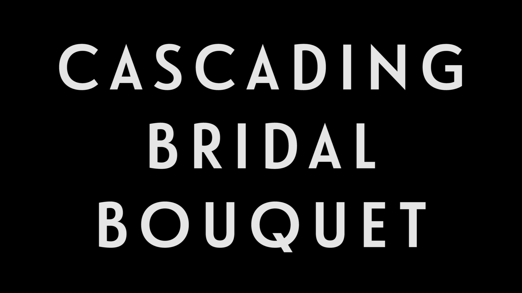 0047 | Cascading Bridal Bouquet