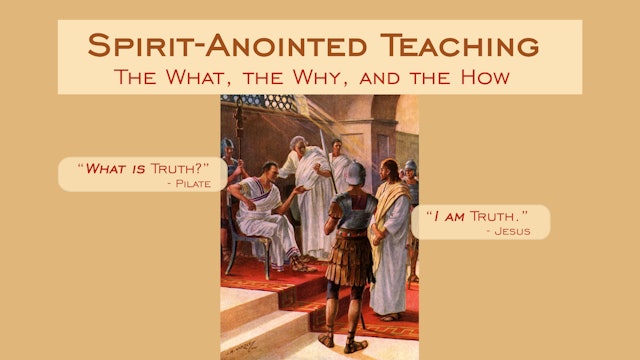 How to be a Spirit-Anointed Teacher