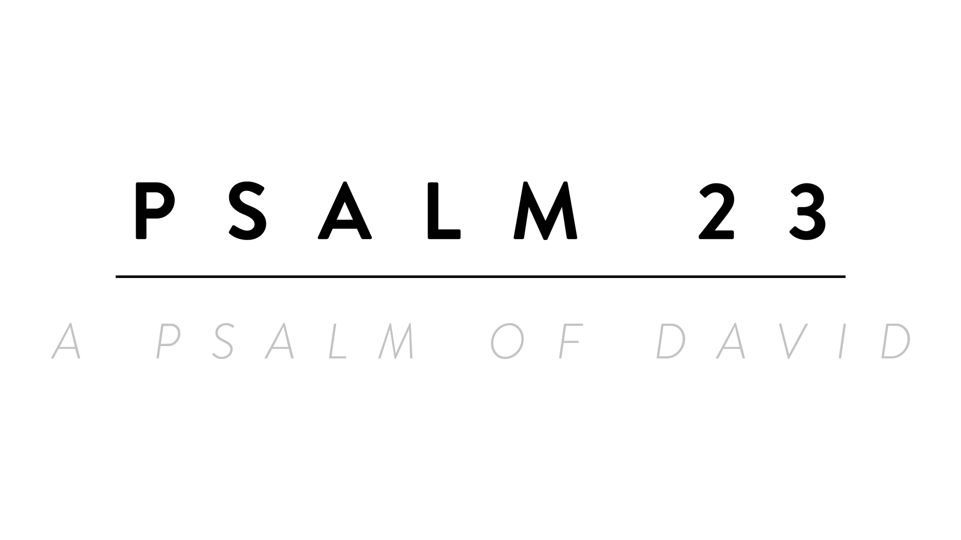 Psalm 23