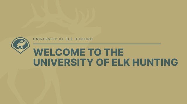 Welcome to the University of Elk Hunt...