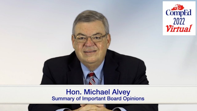 Summary of Important Board Opinions - Hon. Michael Alvey