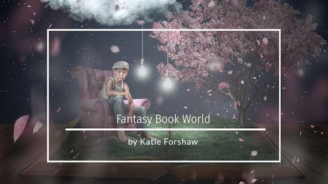 Fantasy Book World Backdrop tutorial by Katie Forshaw