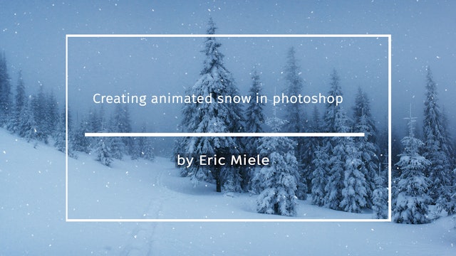 Creating animated snow in photoshop