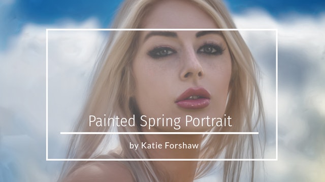 Painted Spring Portrait by Katie Forshaw Makememagical May 2021