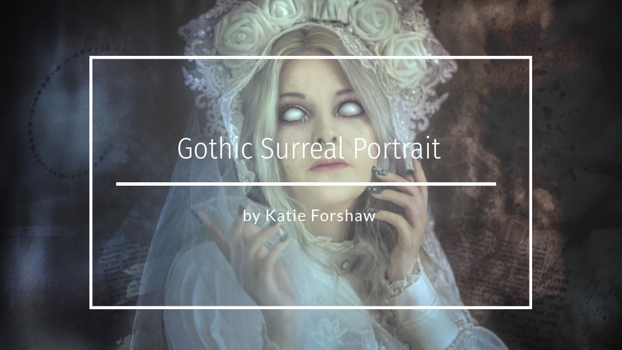 Gothic Surreal Painterly Portrait by Katie Forshaw - April 2021
