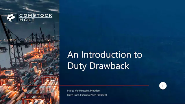 Introduction to Drawback 2026