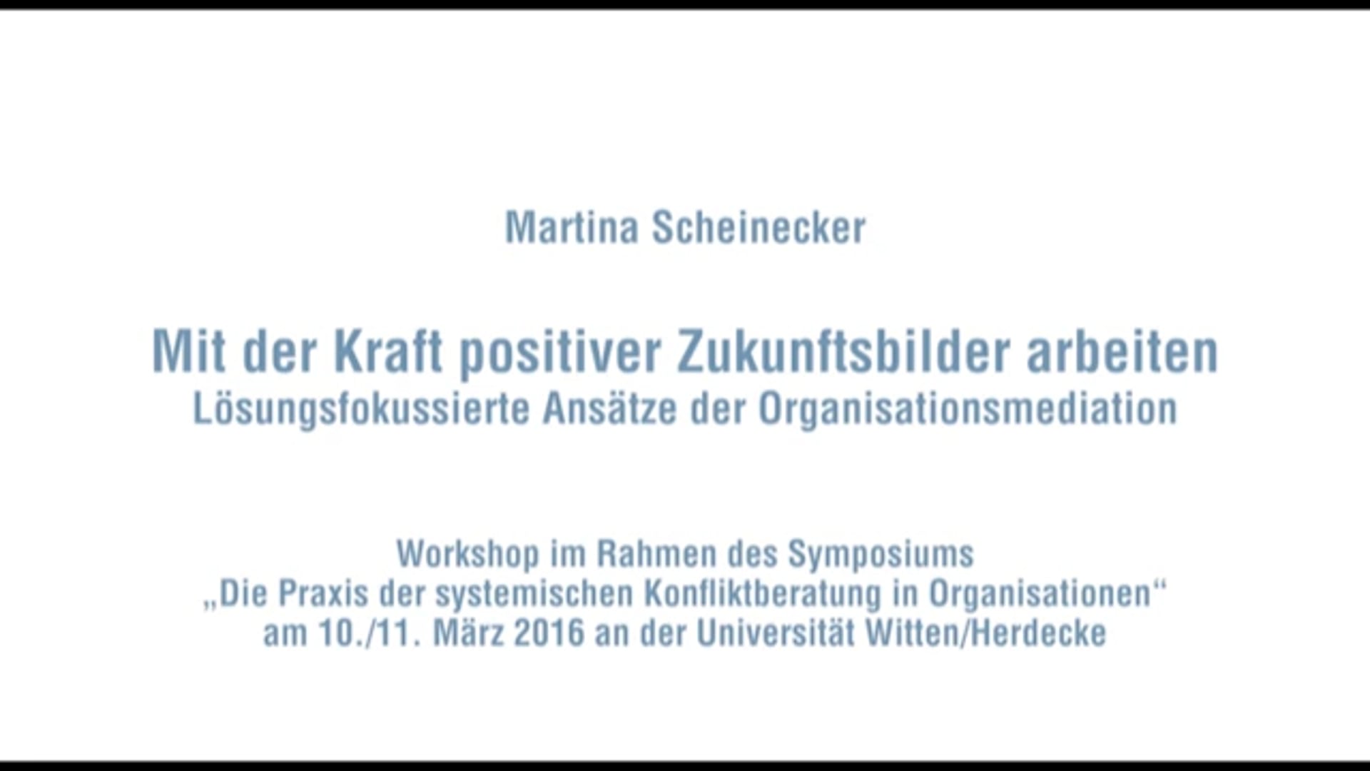 Mit der Kraft positiver Zukunftsbilder arbeiten