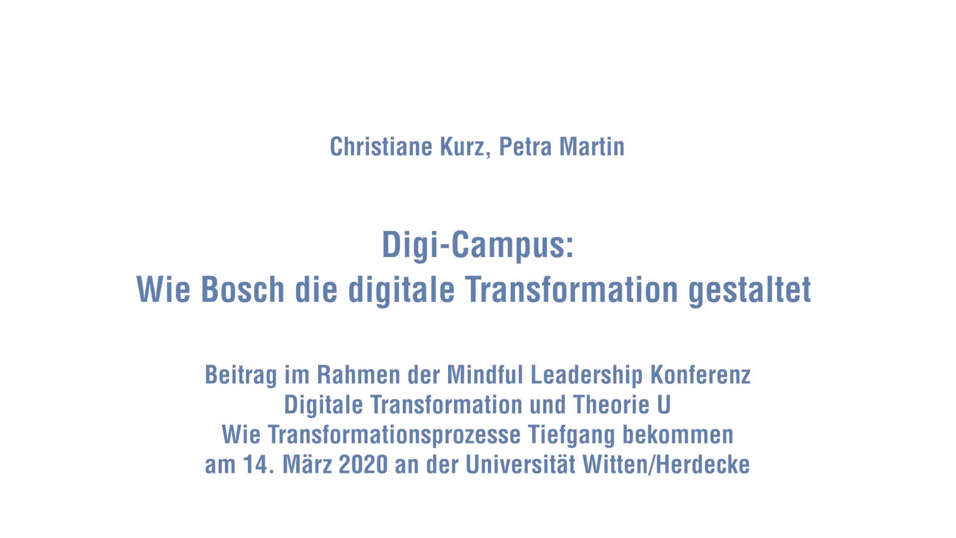 Praxisbericht - Digi-Campus: Wie Bosch die digitale Transformation gestaltet