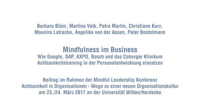 Mindfulness im Business