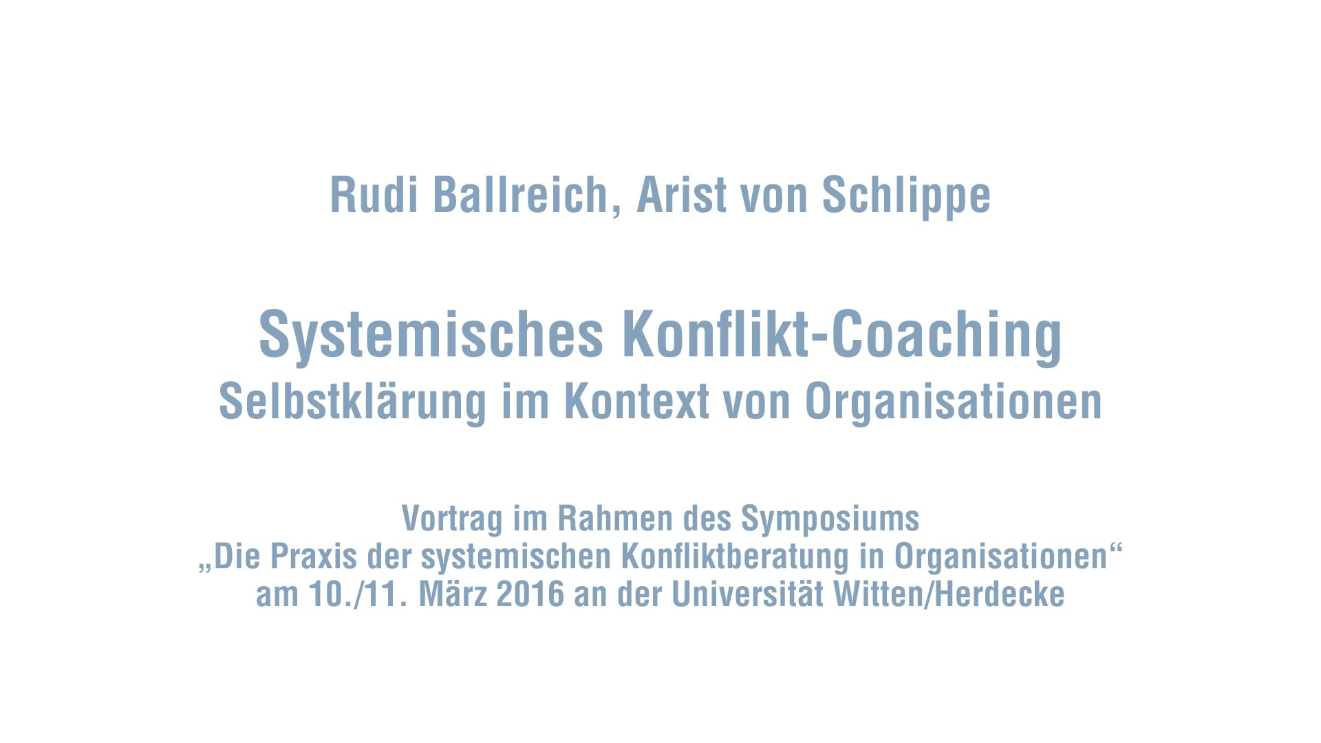 Systemische Beratung in Organisationskonflikten - Systemisches Konflikt-Coaching