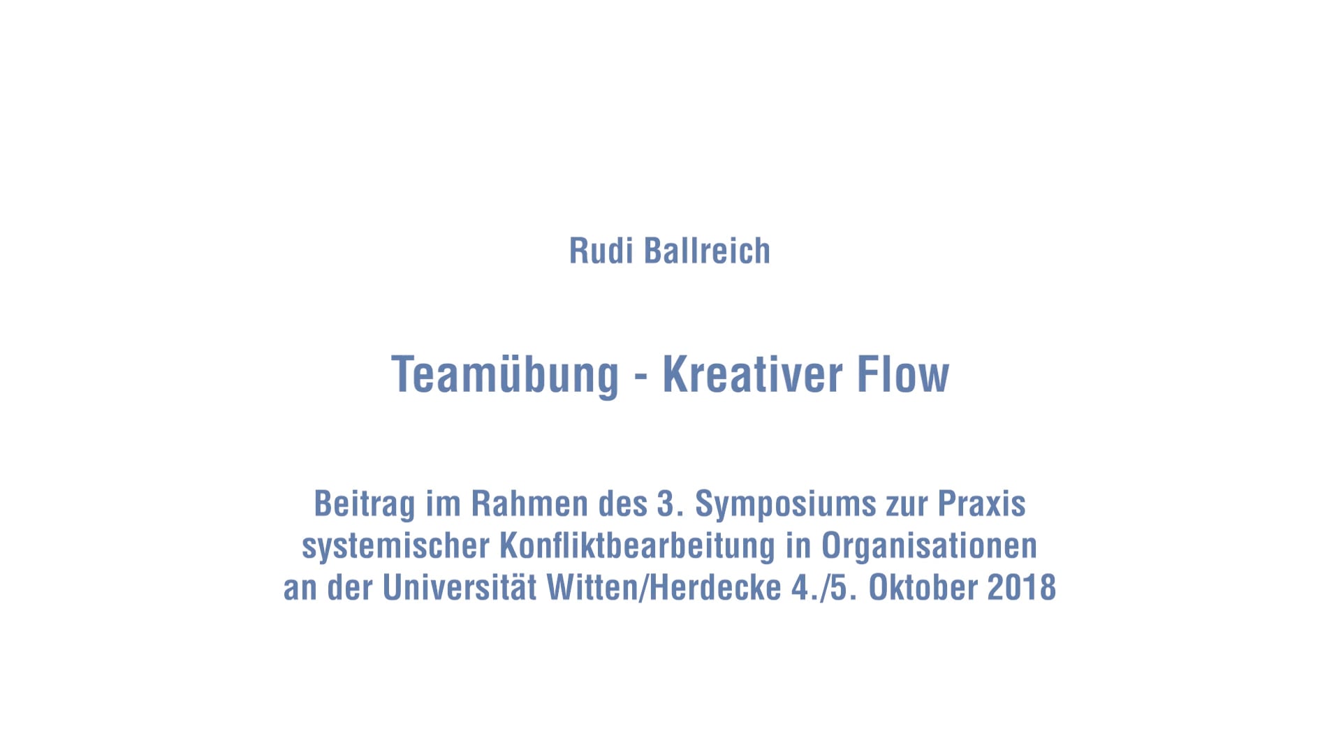 Kreativer Flow