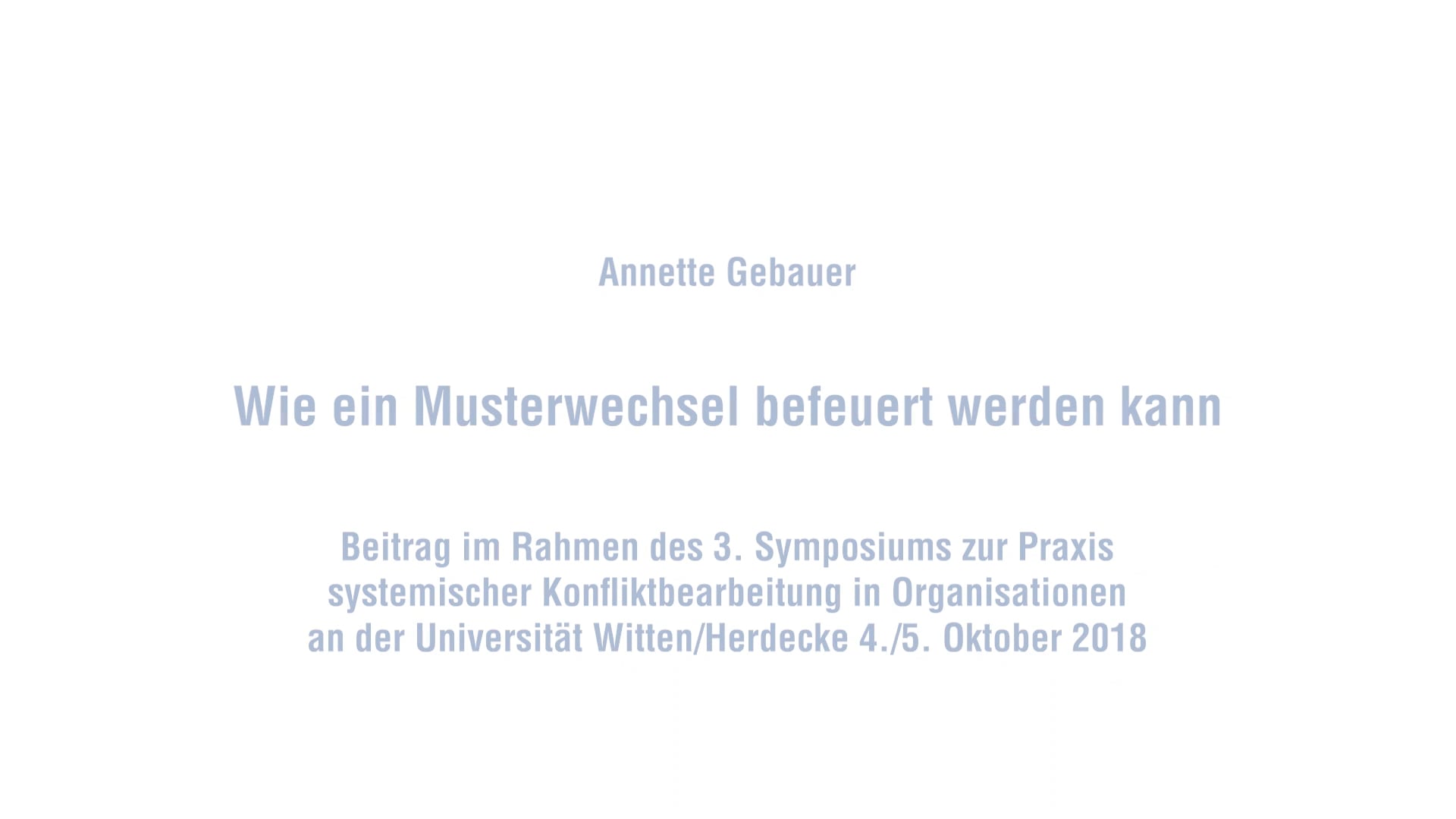 Wie ein Musterwechsel befeuert werden kann