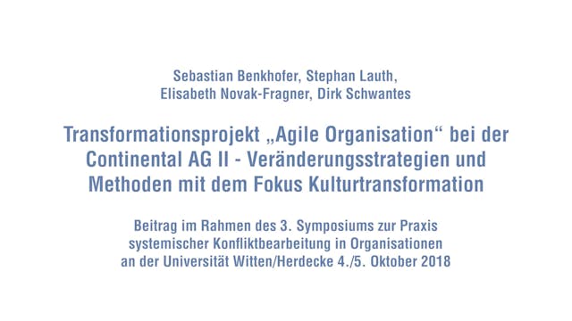 Agile Transformation bei der Continen...