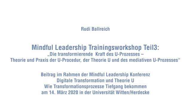 Die transformierende Kraft des U-Proz...