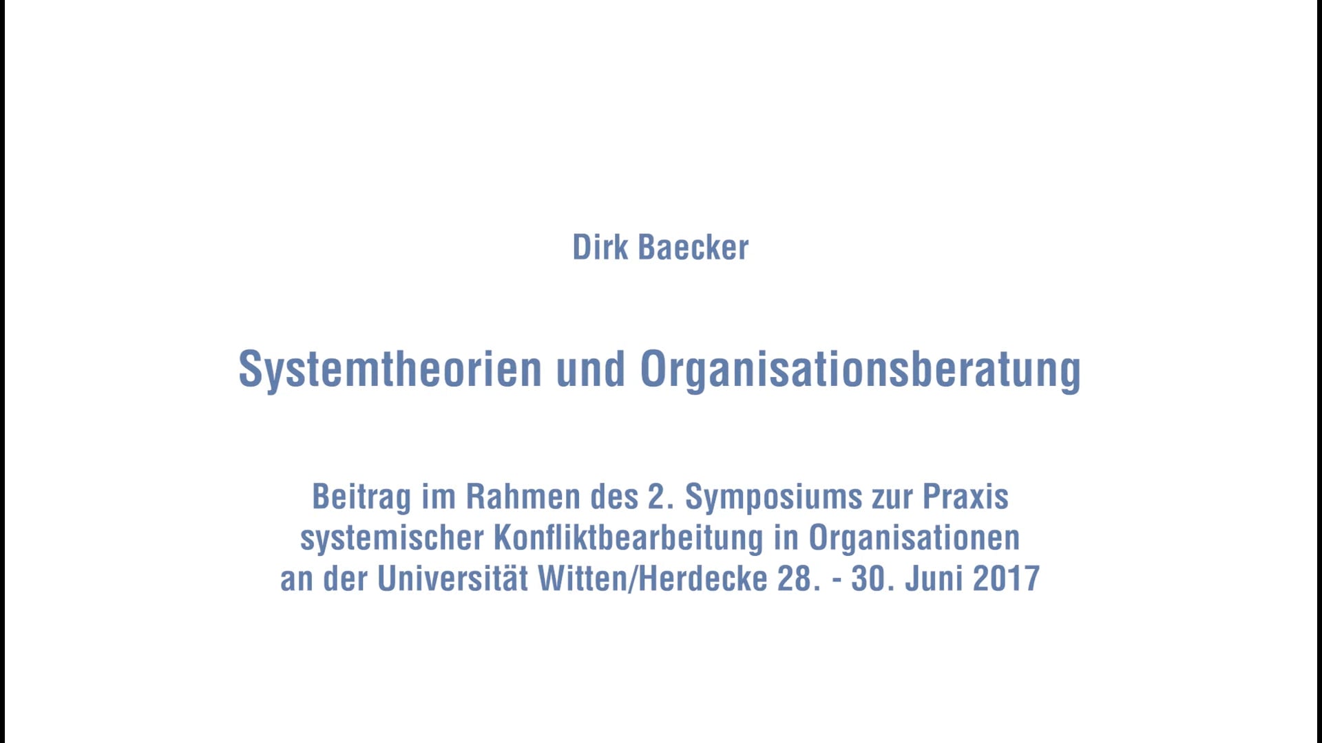 Systemtheorien und Organisationsberatung