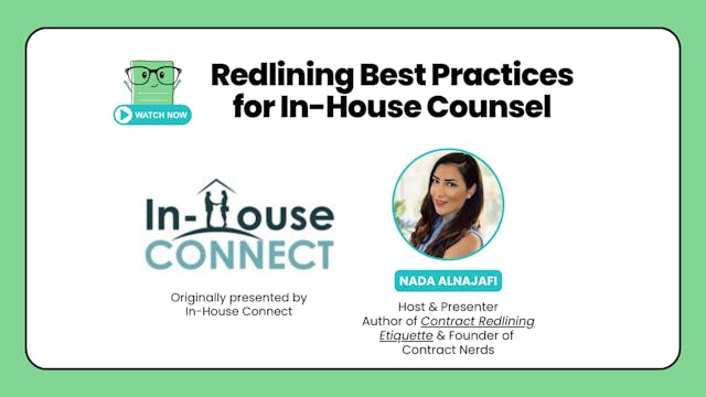 Redlining Best Practices for In-House Counsel