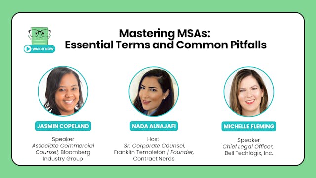 Mastering MSAs: Essential Terms & Common Pitfalls