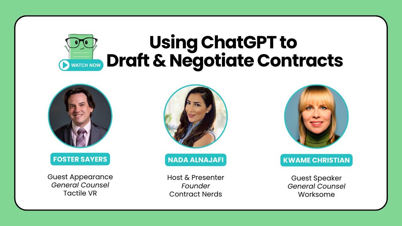 Using ChatGPT to Draft & Negotiate Contracts