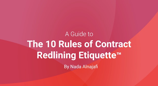 Free Bonus Content: A Guide to the 10 Rules of Contract Redlining Etiquette