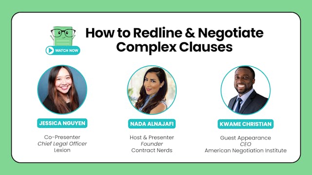 How to Redline & Negotiate Complex Clauses