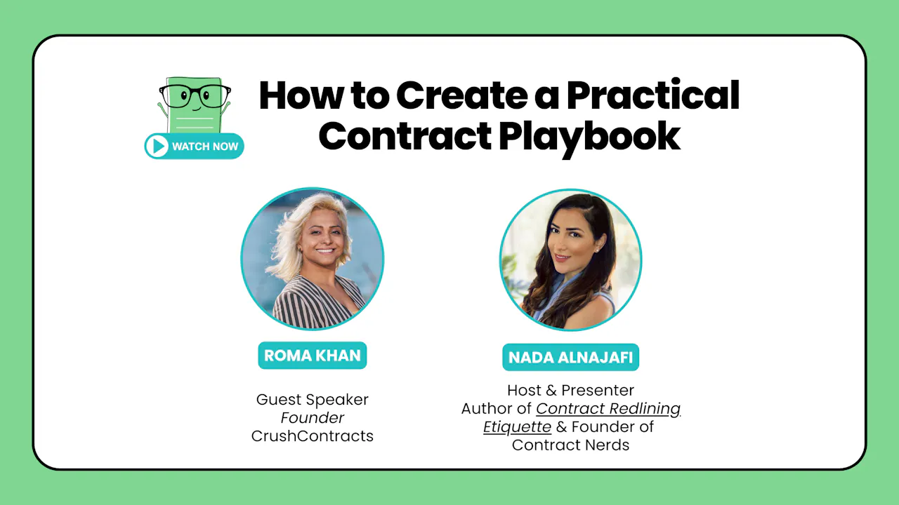 How to Create a Practical Contract Playbook Contract Nerds United LLC