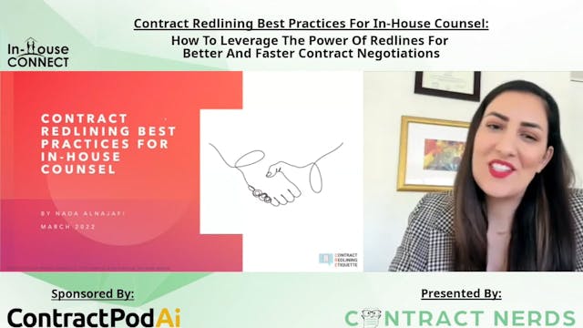 Recording: Contract Redlining Best Practices for In-House Counsel