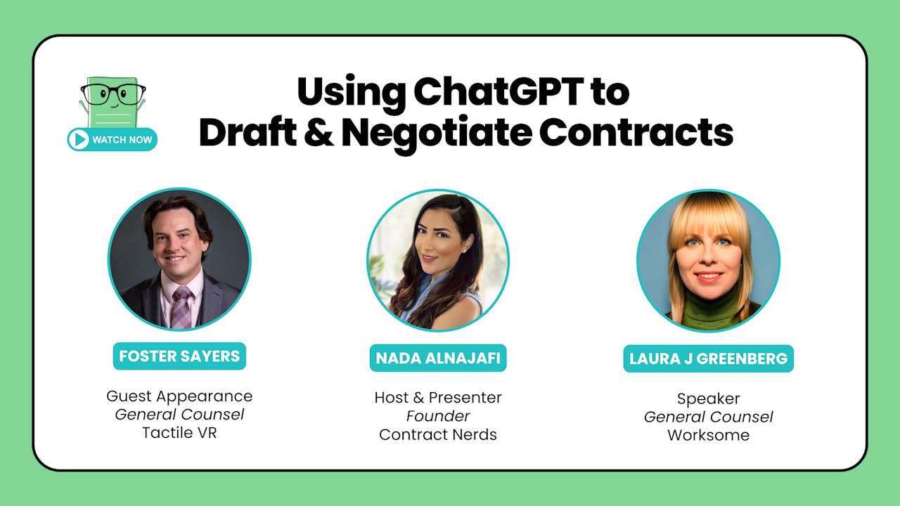 Using ChatGPT to Draft & Negotiate Contracts