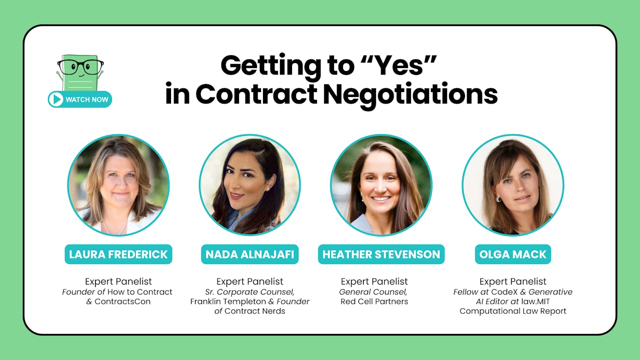 Getting to "Yes" in Contract Negotiations