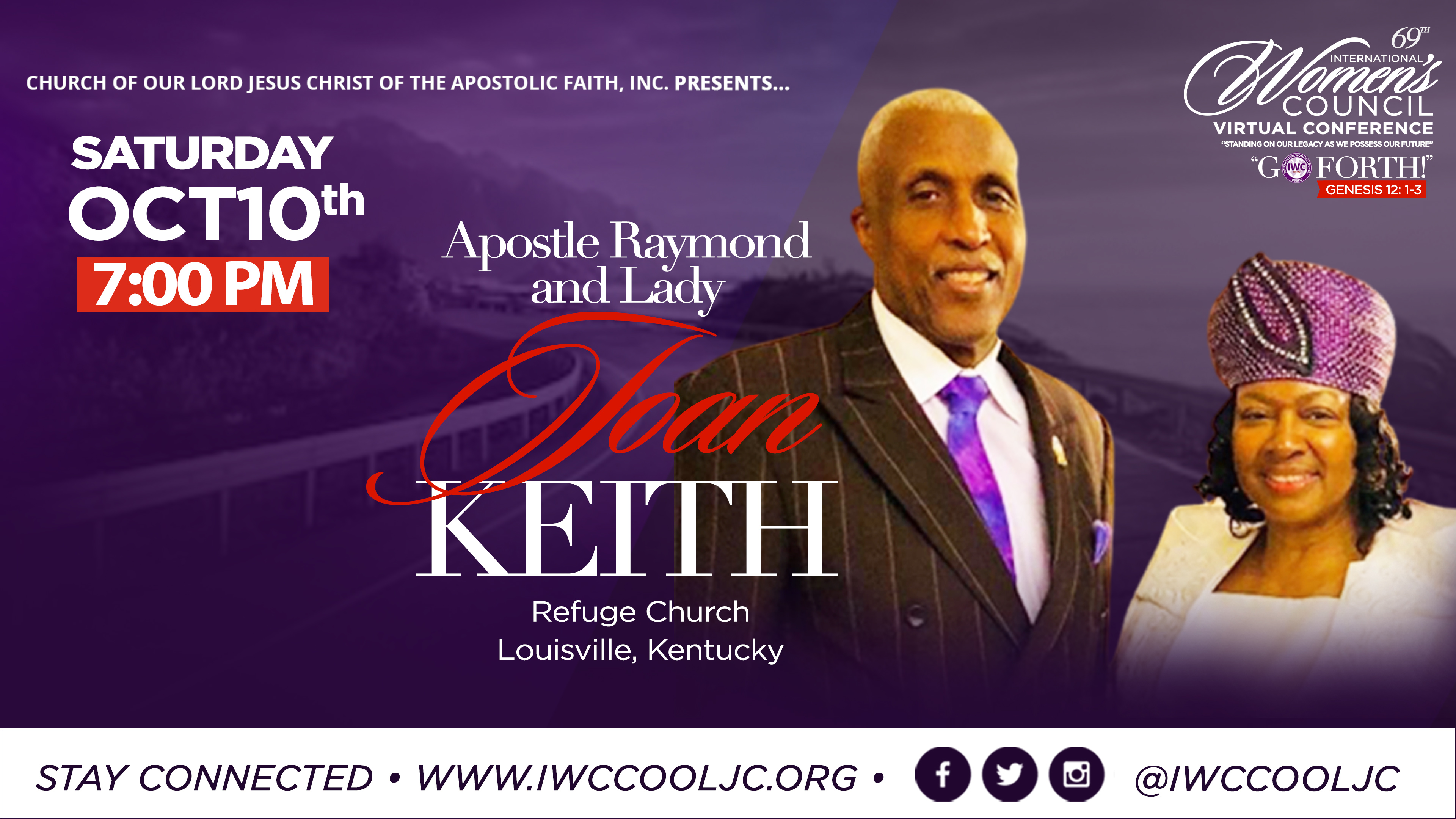 Evening Worship with Lady Joan & Apostle Raymond Keith