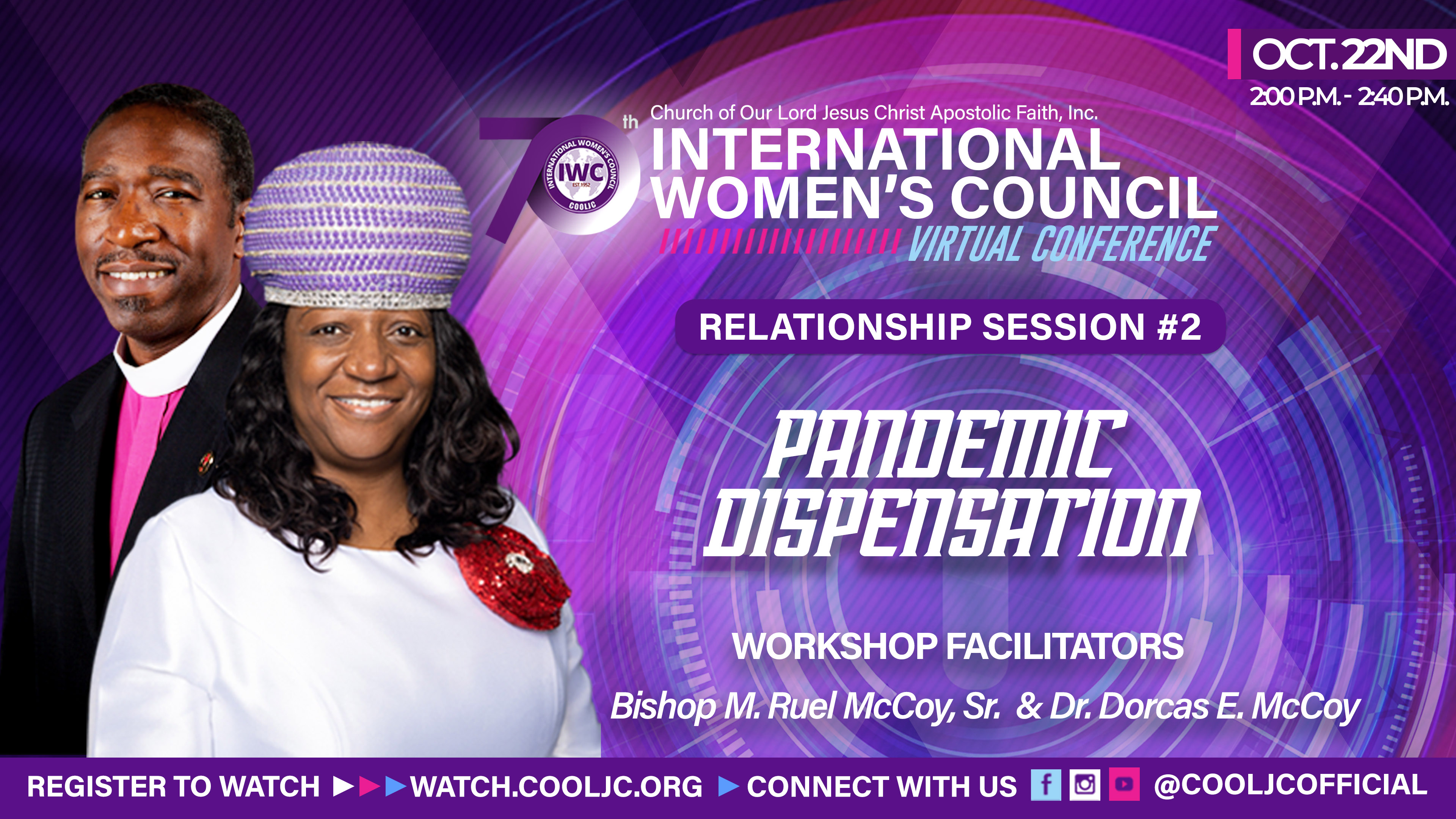 Midday Workshop with Bishop M. Ruel McCoy, Sr. and Dr. Dorcas E. McCoy