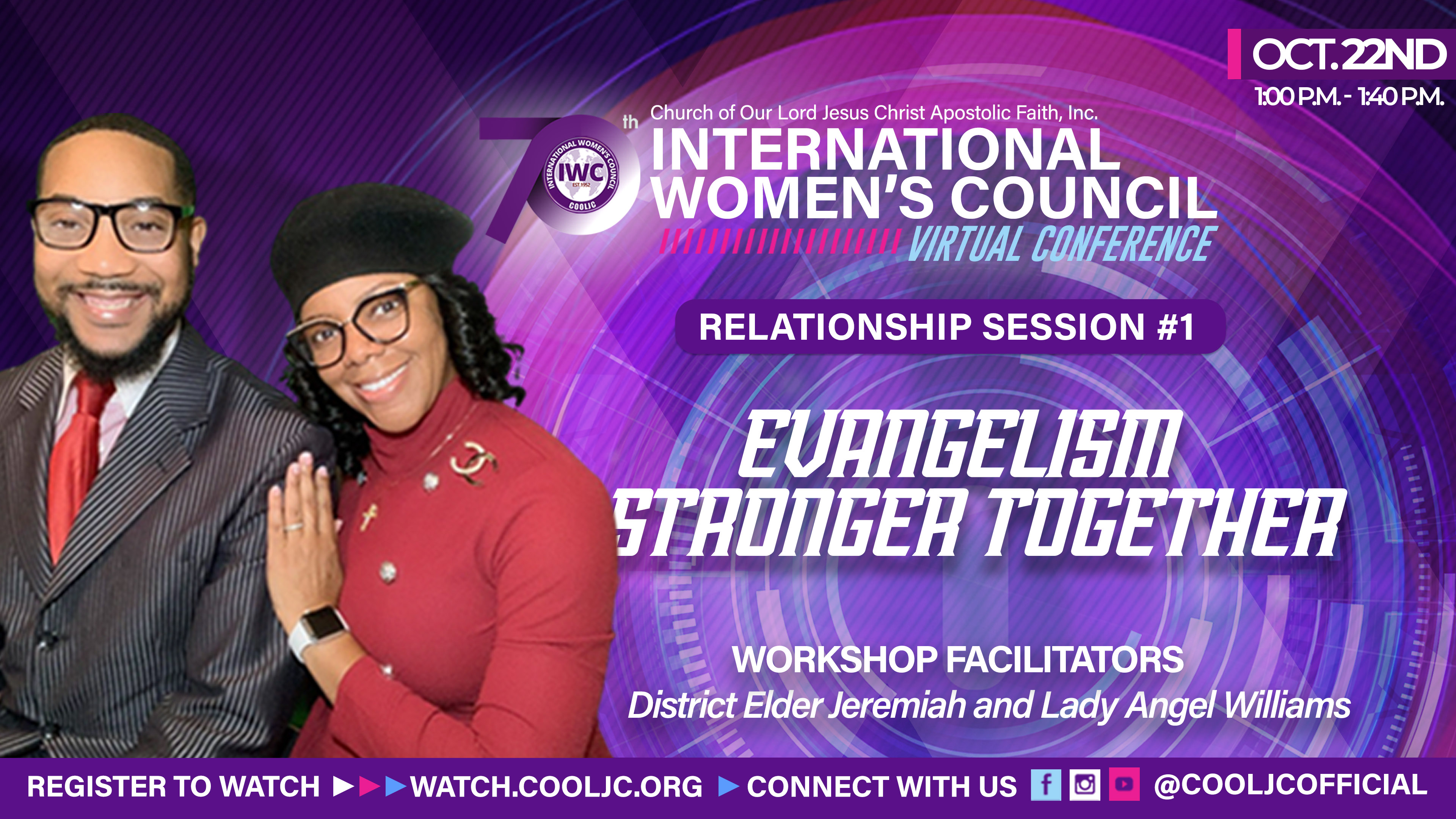 Midday Workshop with District-Elder Jeremiah and Lady Angel Williams