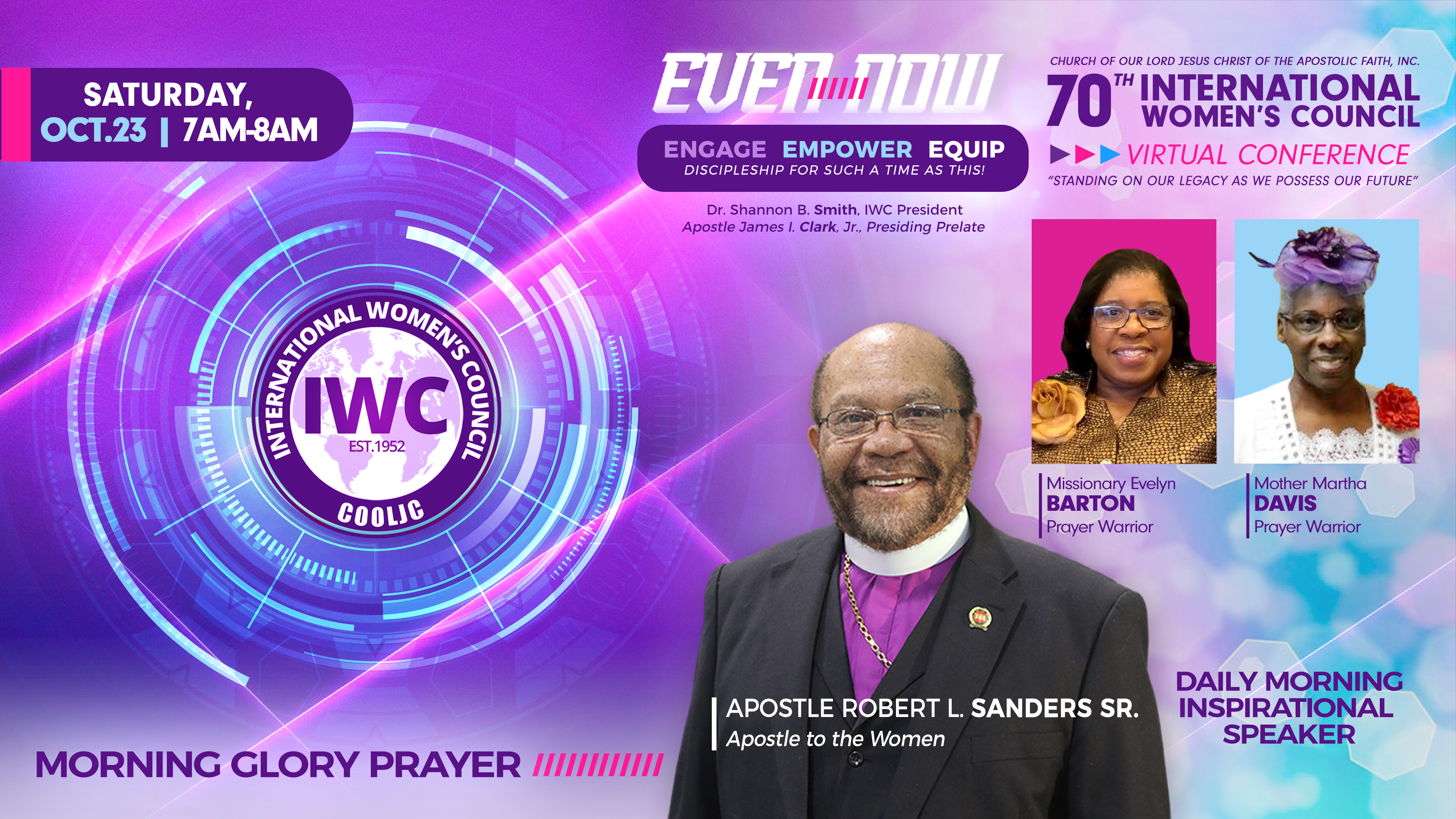 Morning Glory Prayer with Missionary Evelyn Barton and Mother Martha Davis 