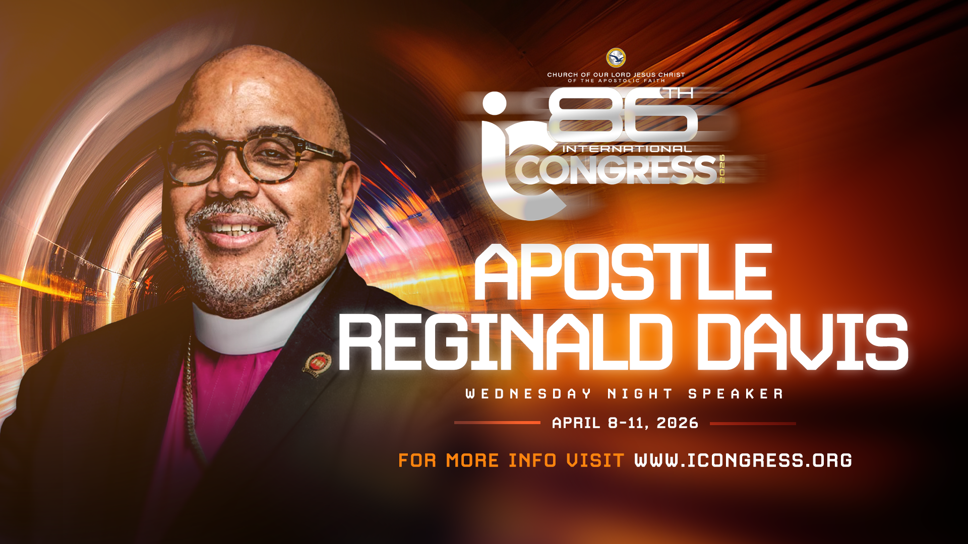 Experience dynamic worship with Apostle Reginald Davis