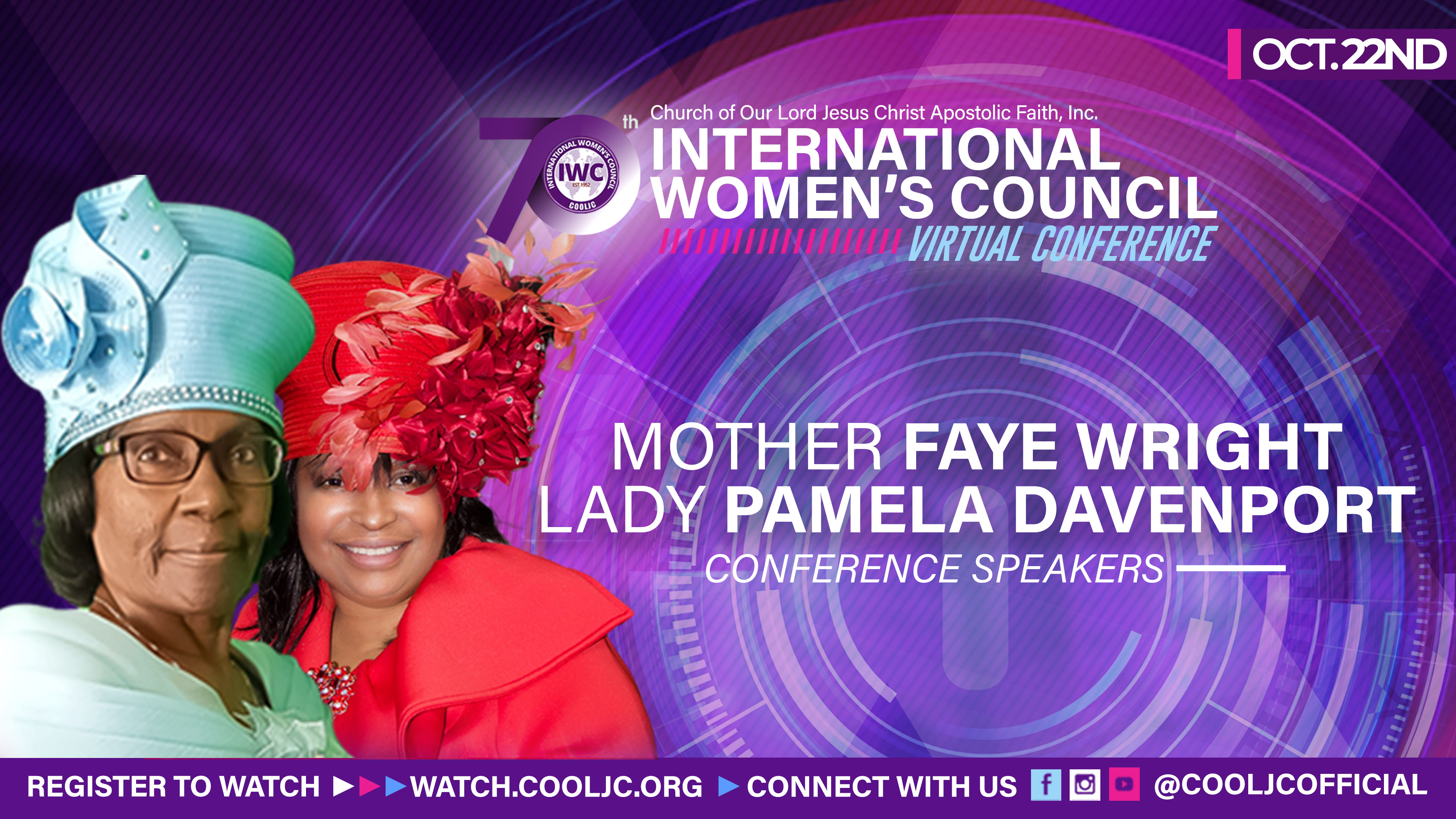 Join Mother Faye Wright and Mother Pamela Davenport for Evening worship