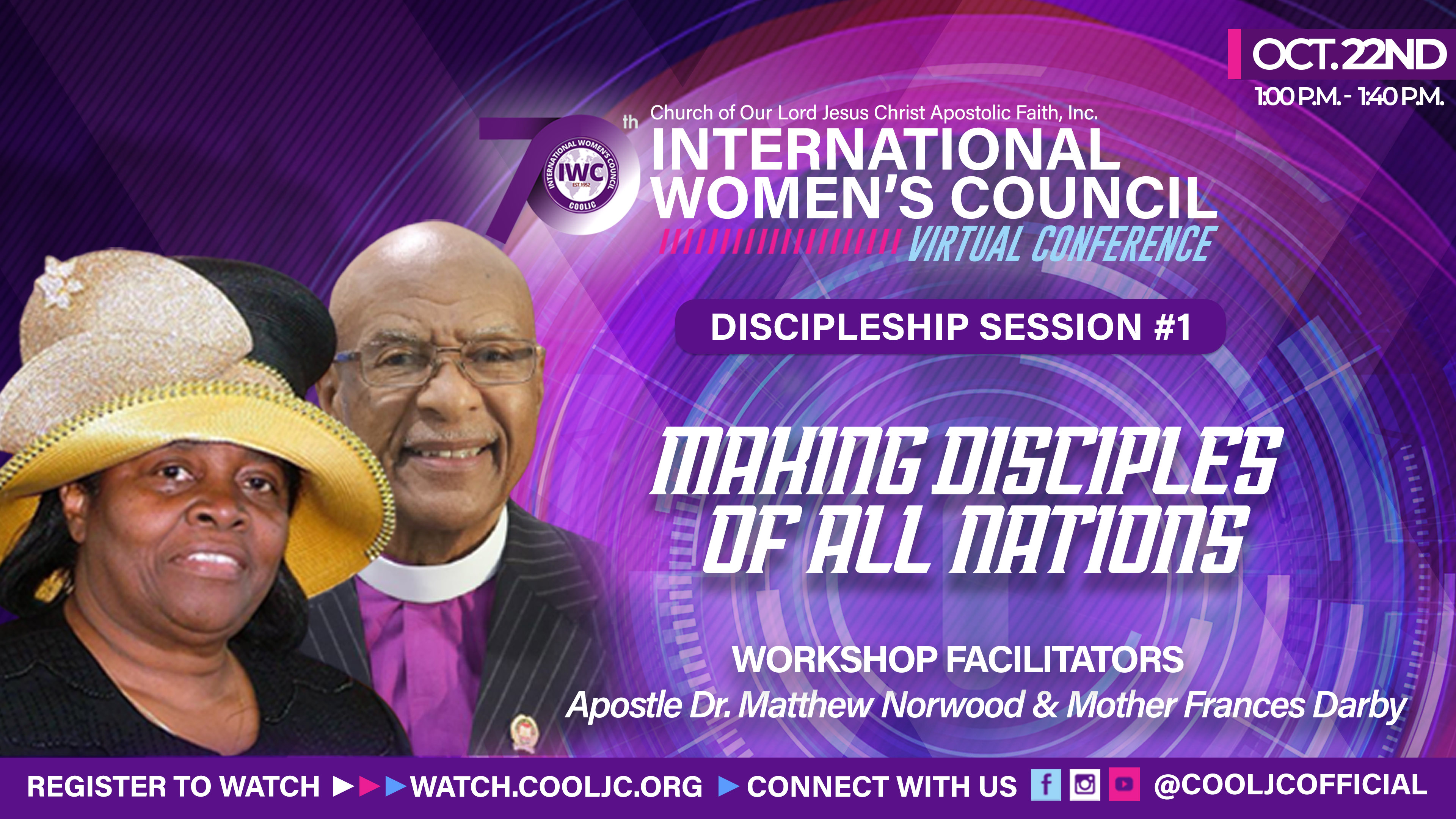 Midday Workshop with Apostle Dr. Matthew Norwood and Mother Frances Darby