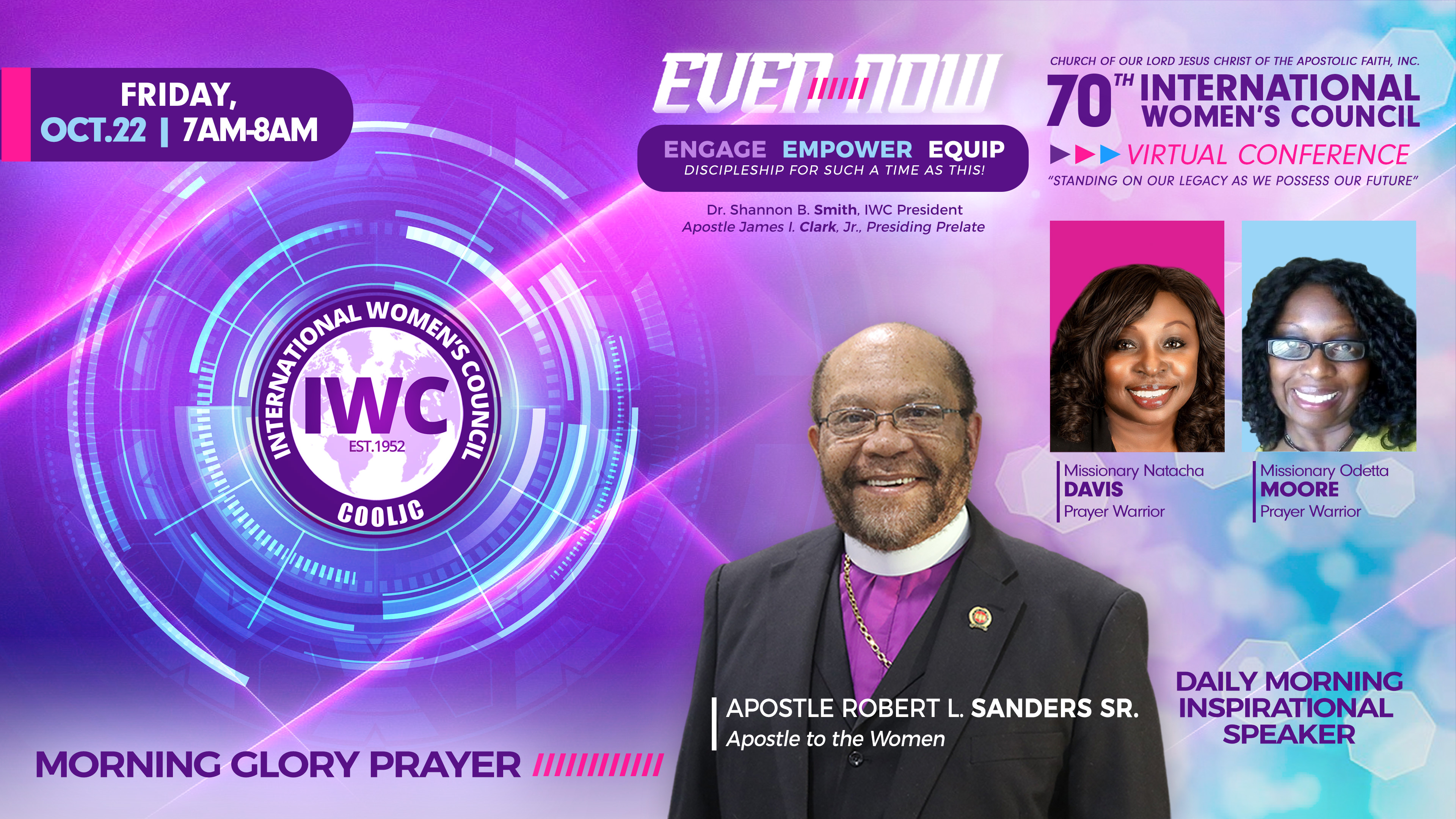 Morning Glory Prayer with Missionary Natacha Davis and Missionary Odetta Moore  