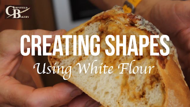 Creating Shapes Using White Flour