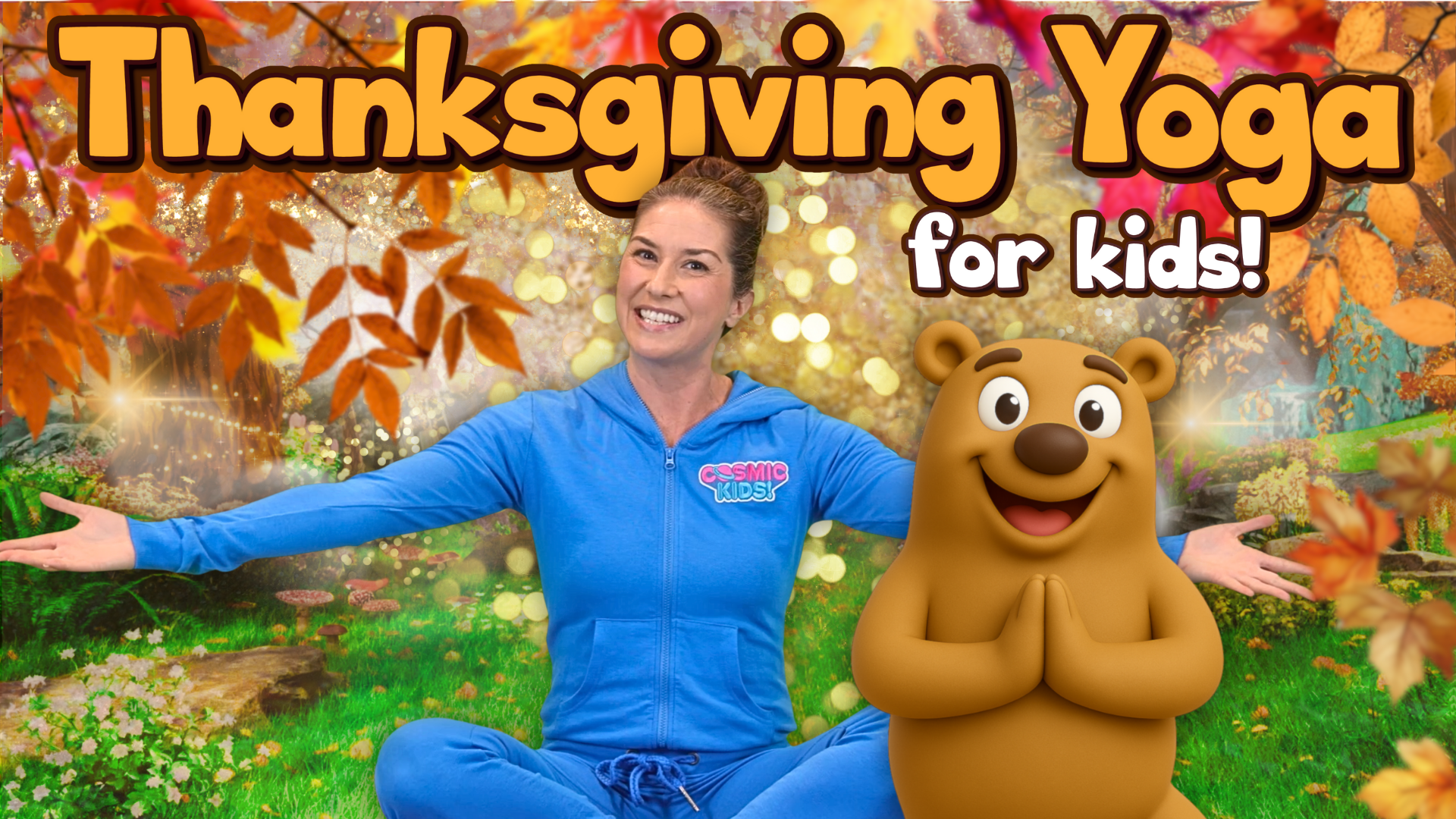 Thanksgiving with Bongo the Bear | Yoga Adventure