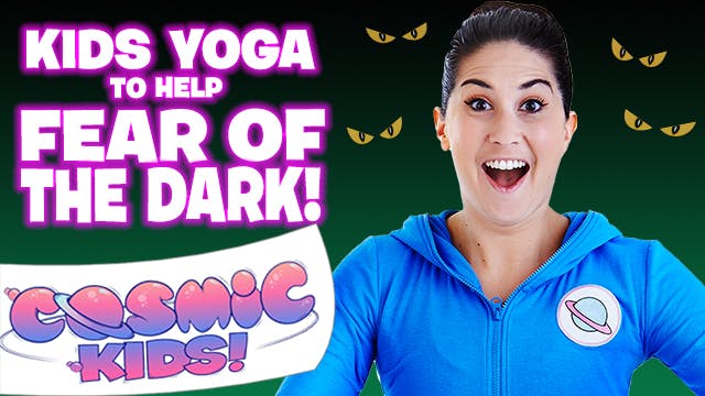 Kids Yoga to help FEAR OF THE DARK! 👀🦇🖤