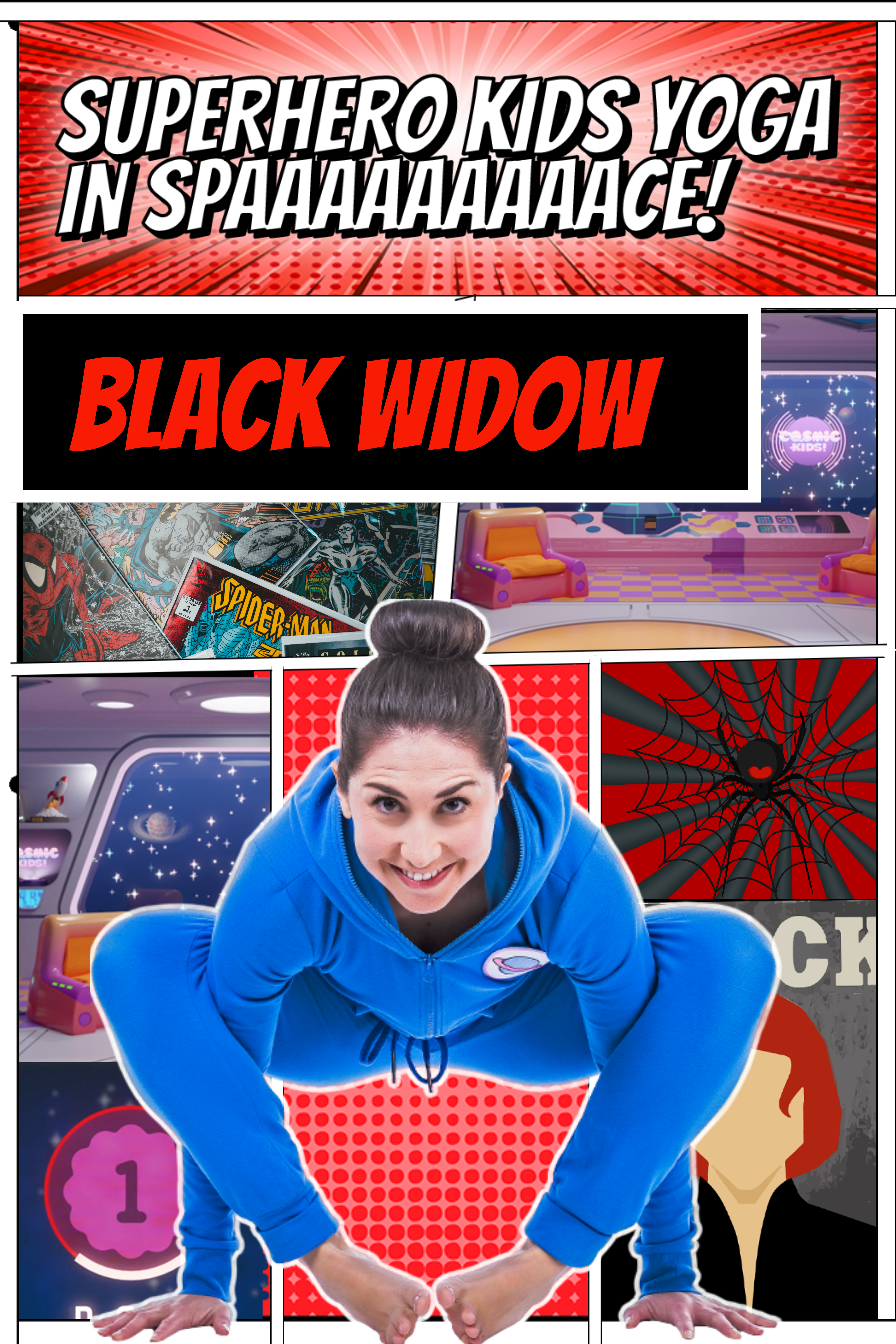 Black Widow | Superhero Kids Yoga in Space