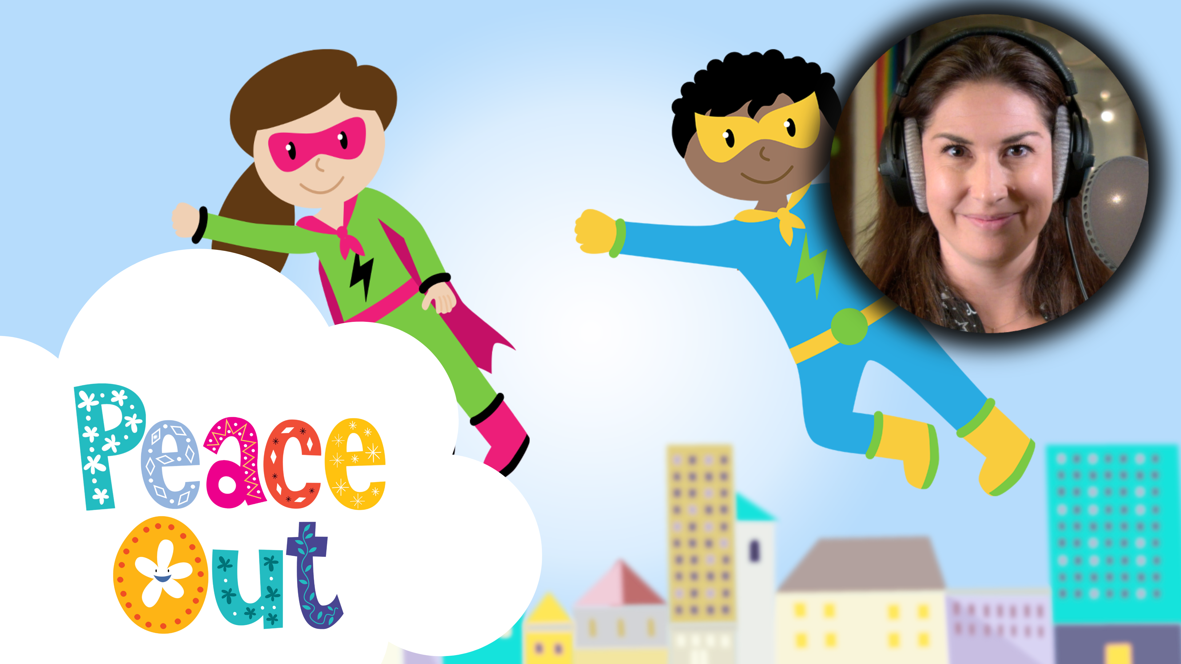 Superhero Flying | Peace Out