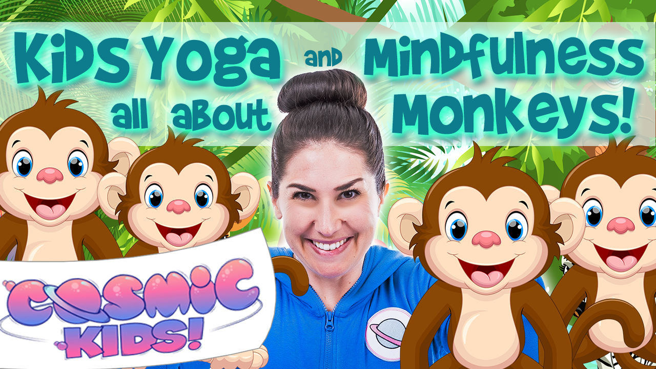 Kids Yoga and Mindfulness all about MONKEYS! 🐒🐵🐒🐵