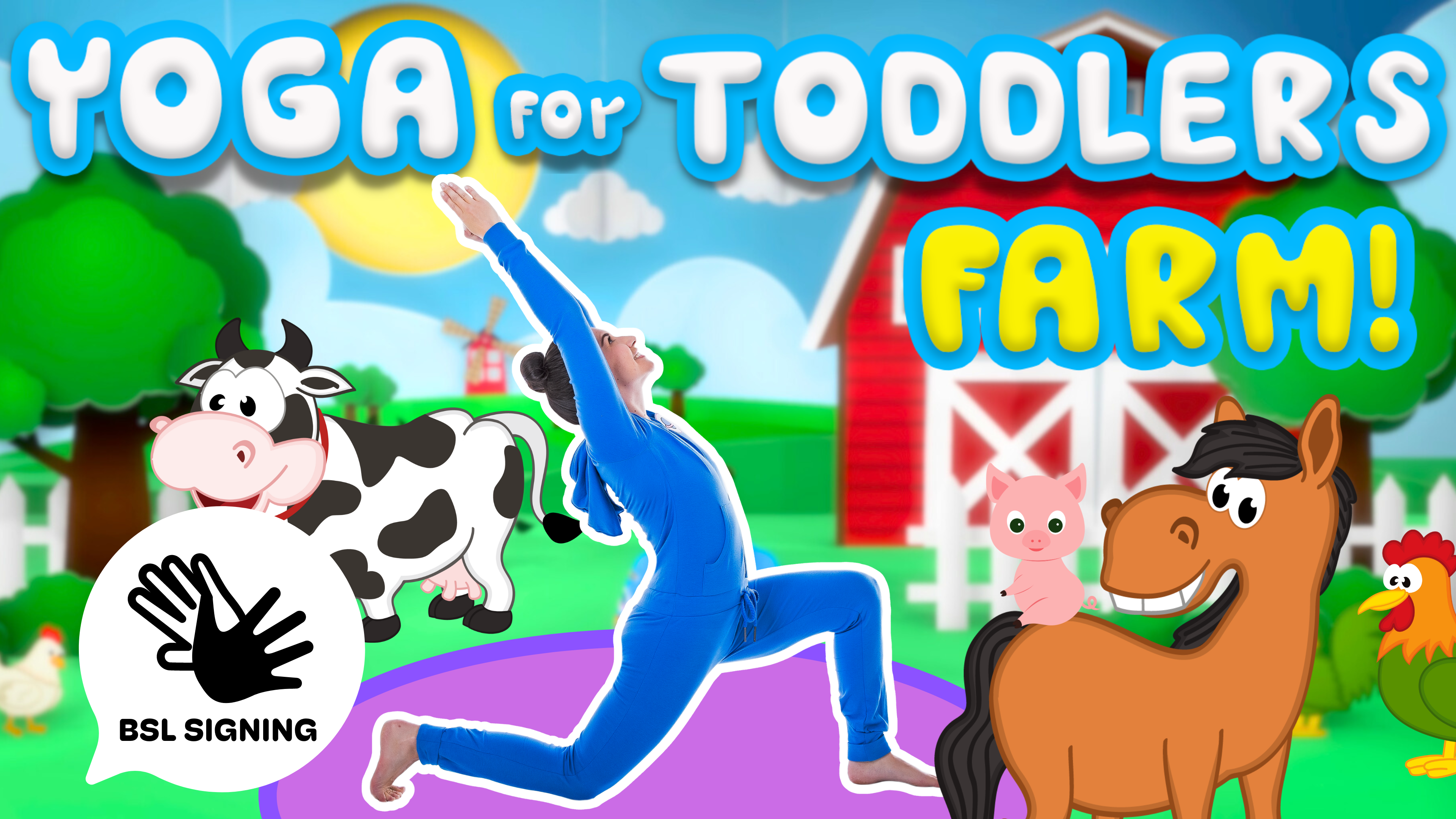 On the Farm | Deaf Friendly BSL Yoga Time!