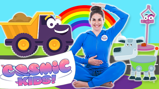 Toys, Trucks and Robot Yoga for Kids! 🤖(52 mins)