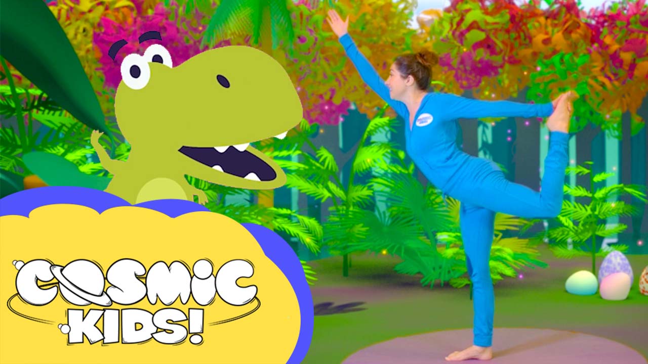 Tiny the T-Rex | Saturday Morning Yoga!